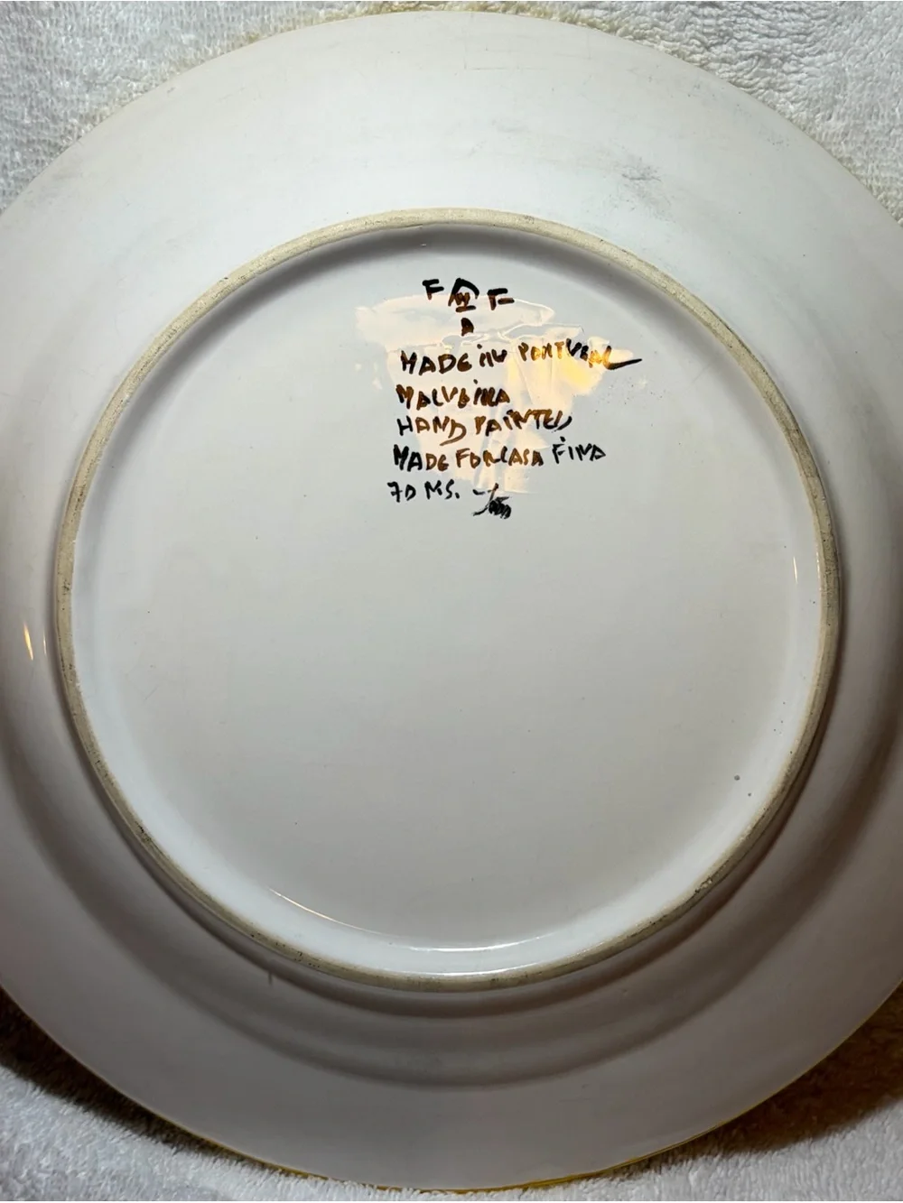 Casafina NAZARI Handpainted Dinner/Wall Plate Portugal. Faïence CERP4-1181